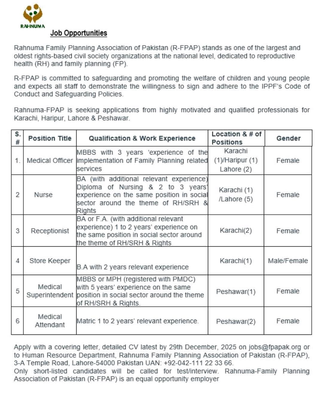 نوکریاں خالی ہے (Job Announcement) - Image 7