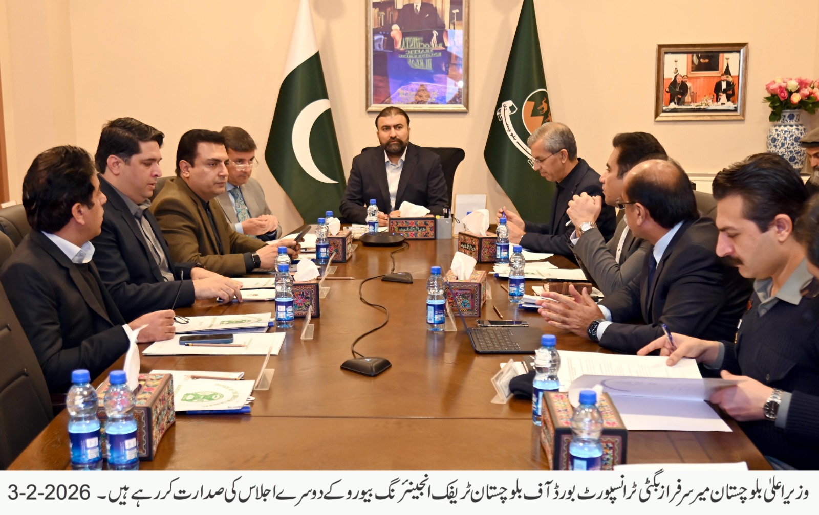 ٹریفک پلان کی تکمیل سے کوئٹہ شہر میں ٹریفک کے نظام میں خاطرخواہ تبدیلیاں آئیں گی،وزیراعلی بلوچستان