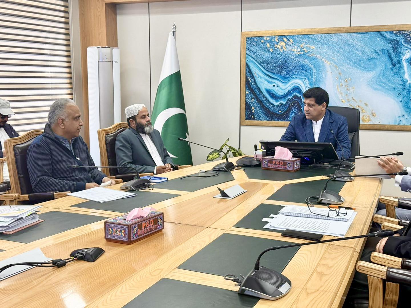 وزیرمنصوبہ بندی کی زیرصدارت بلوچستان فشریز اینڈ ایکواکلچر ترمیمی بل 2025 کو حتمی شکل دینے کیلئے کابینہ سب کمیٹی کا تیسرا مسلسل اجلاس