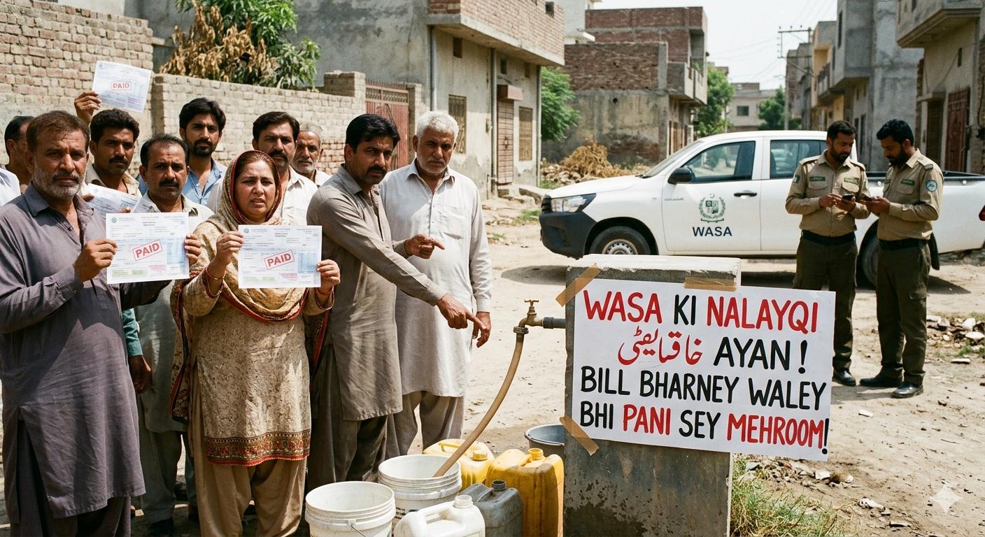 کوئٹہ: محکمہ واسا حکام کی نااہلی بل ادا کرنے والے شہری بھی پانی سے محروم
